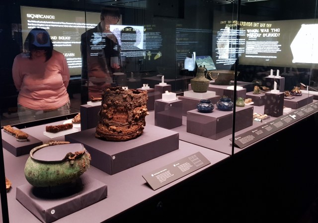 Overview of the exhibition of the Prittlewell Princely Burial at Southend Museum